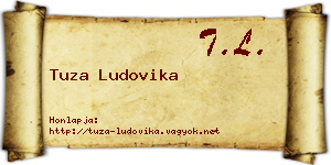 Tuza Ludovika névjegykártya